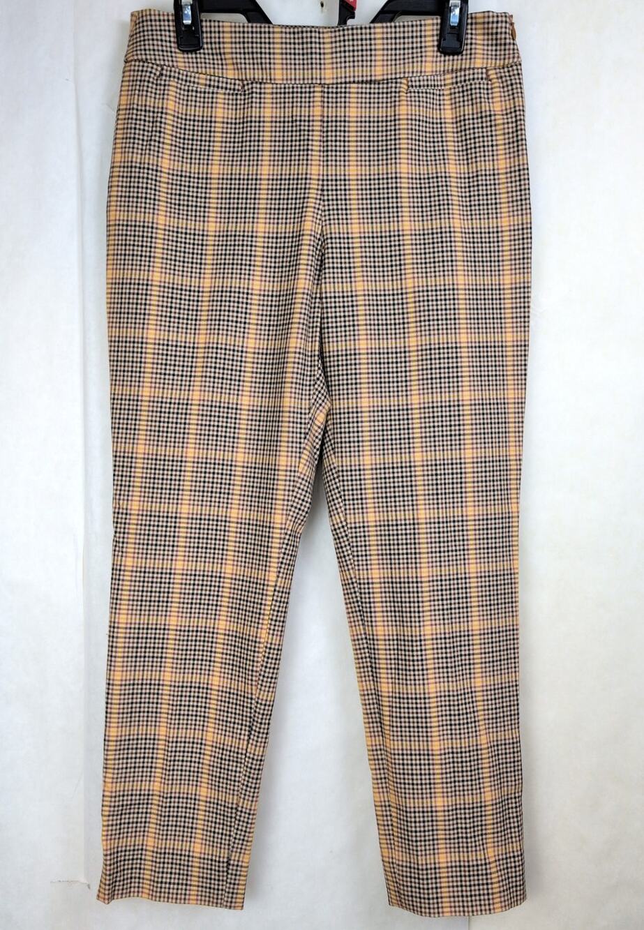 New Talbots Chatham Ankle Pants brown plaid Sz 8P Preppy Classic Retro Academia
